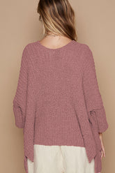 POL Open Front Sweater Cardigan with Pockets OutfitFlow